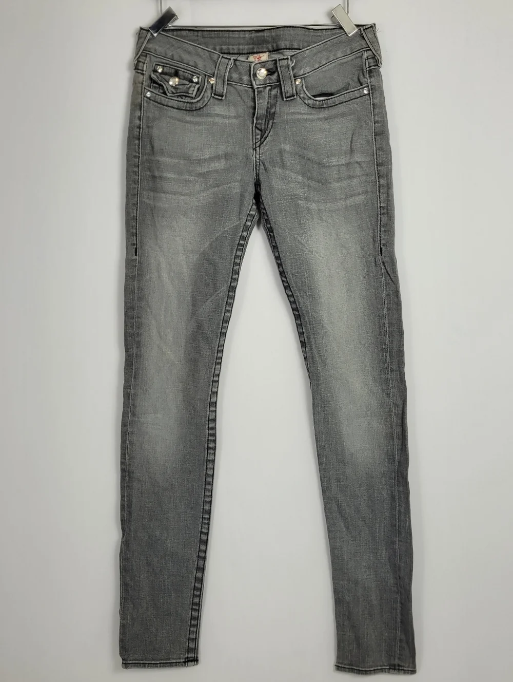 True Religion Jeans Gray Skinny Leg Size 29